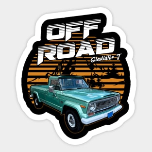 Jeep Gladiator J series jeep car offroad name Sticker